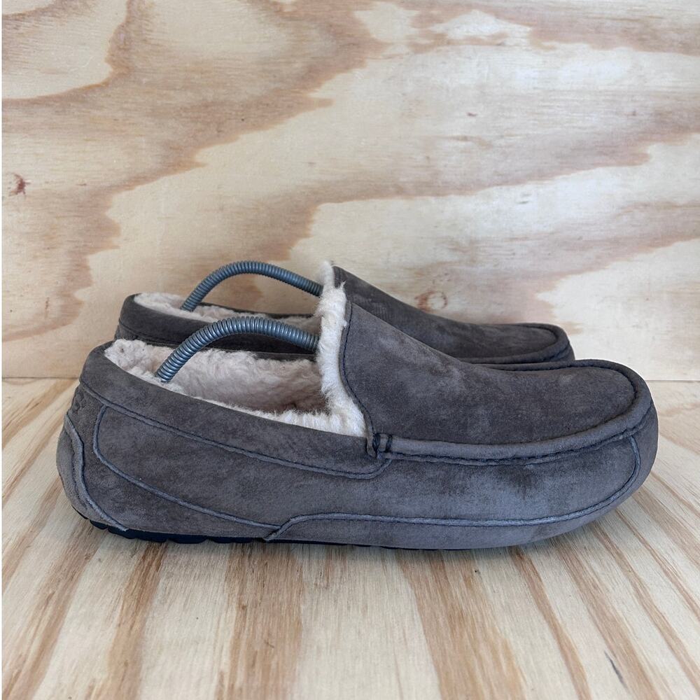 UGG Australia - Ascot - Moccasin Slipper - Gray - Men's - 13 - S/N 5775